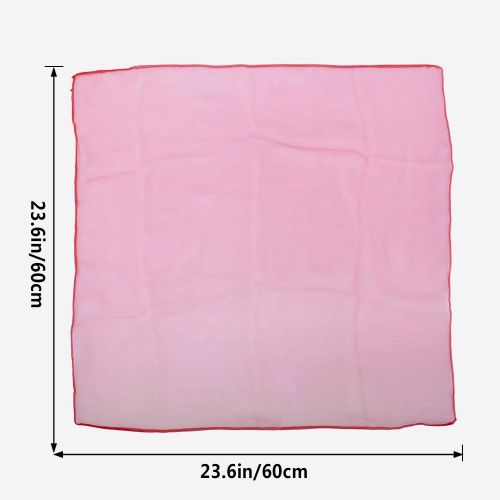  [아마존베스트]Blovec Juggling Silk Scarves, 30 pcs Square Dance Scarf Magic Movement Scarves Performance Props Accessories 24 by 24 Inch in 10 Colors