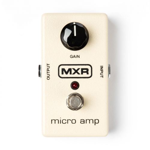  MXR M133 Micro Amp Boost Pedal Bundle with Blucoil Slim 9V 670ma Power Supply AC Adapter and 4-Pack of Celluloid Guitar Picks