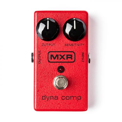 MXR M102 Dyna Comp Compressor Pedal Bundle with Blucoil Slim 9V 670ma Power Supply AC Adapter, 2-Pack of Blucoil Pedal Patch Cables and 4-Pack of Celluloid Guitar Picks