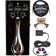 Gamechanger Audio PLUS Pedal for Guitars and Melodic Instruments Bundle with Blucoil Slim 9V 670ma Power Supply AC Adapter, 10-FT Mono Instrument Cable, 2x Patch Cables, and 4x Gui