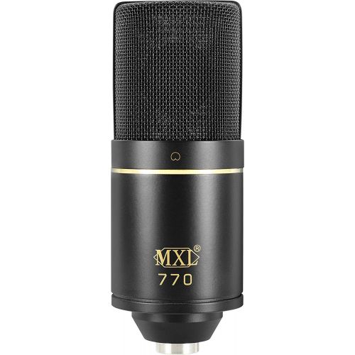  [아마존베스트]MXL 770 Cardioid Condenser Microphone Bundle with Shock Isolation Mount, Blucoil 10-FT Balanced XLR Cable, and Pop Filter Windscreen