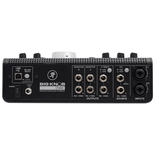  Mackie Big Knob Studio 3x2 Monitor ControllerUSB Audio Interface 24bit 192kHz -INCLUDES- Traktion Software, Blucoil 10-Ft XLR Cable (Male-to-Female) AND 5-Pack of Cable Ties