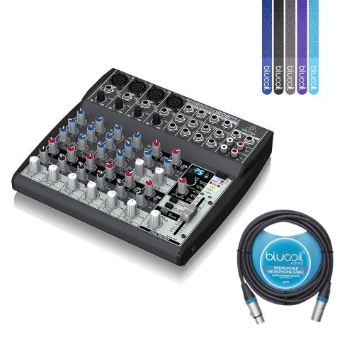  Behringer U-PHORIA UMC202HD 2x2 USB 2.0 Audio Interface -INCLUDES- Blucoil Audio 10 Balanced XLR Cable AND 5 Pack of Cable Ties