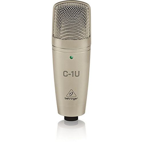  Behringer C-1U USB Condenser Microphone with Cardioid Polar Pattern Bundle with Blucoil Pop Filter Windscreen