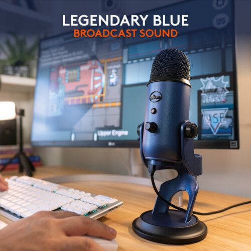  Blue Yeti USB Microphone (Midnight Blue)
