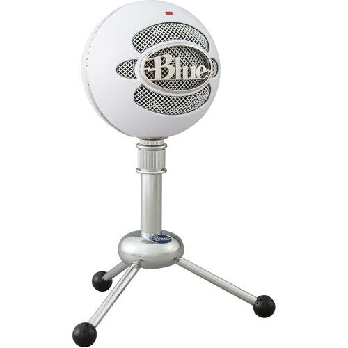  Blue Snowball USB Condenser Microphone Value Kit with Headphones (White)