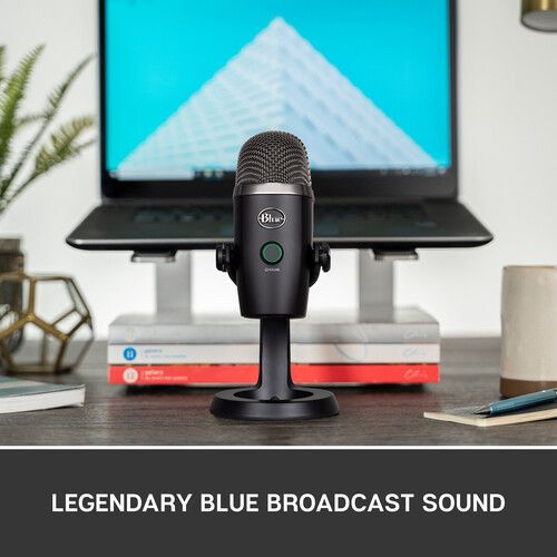  Blue Yeti Nano Multi-Pattern USB Condenser Microphone (Blackout)