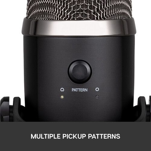  Blue Yeti Nano Multi-Pattern USB Condenser Microphone (Blackout)