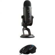 Blue Yeti Microphone & G502 HERO Gaming Mouse Value Kit (Blackout Mic)