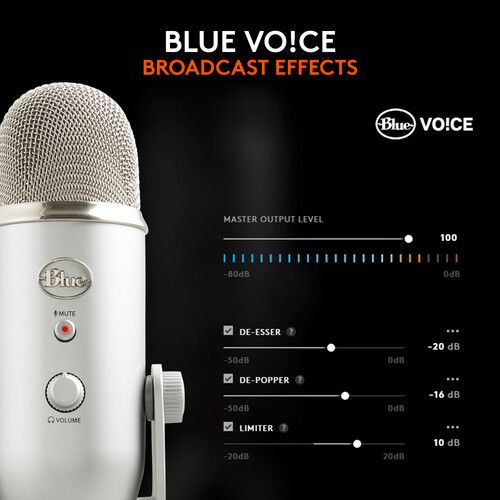  Blue Yeti USB Microphone (Silver)