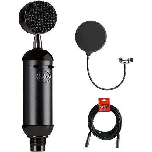 Blue Blackout Spark SL XLR Condenser Microphone with Pop Filter & 20 XLR Cable