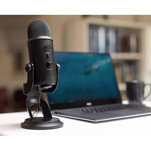  Blue Yeti Blackout USB Professional Multi-Pattern USB Microphone Plus Pack Bundle with Presonus StudioOne 5 Artist DAW, iZotope RX Elements Plug-in and Groover 3 Tutorials 3-Month