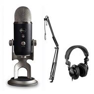 Blue Yeti Pro Studio All-In-One Pro Studio Vocal System with HPC-A30 Studio Monitor Headphones & MBS5000 Boom Arm with XLR Cable Kit