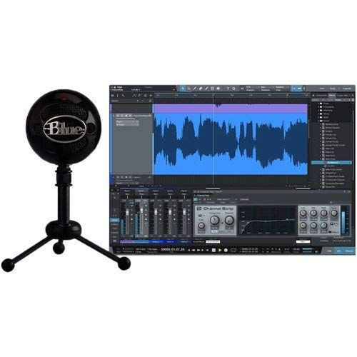  Blue Snowball Studio USB All-In-One Vocal Recording System with Adjustable Microphone Suspension Boom Scissor Arm Stand & Pop Filter Bundle