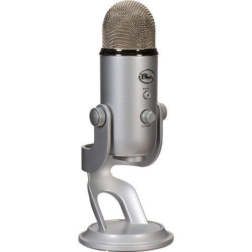  Blue Yeti Studio USB Microphone Professional Recording System with Lola Over-Ear Isolation Headphones & Pop Filter Bundle