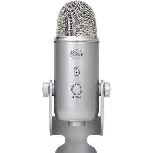  Blue Yeti Studio USB Microphone Professional Recording System with Lola Over-Ear Isolation Headphones & Pop Filter Bundle