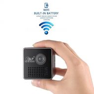 Blue Blue Rain Wifi 1080P HD P1 LED DLP Mini Projector Pocket Home Theater Multimedia USB/TF