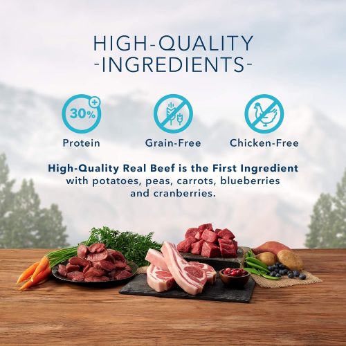  Blue Buffalo Wilderness Rocky Mountain Recipe High Protein Grain Free, Natural Adult Small Breed Dry Dog Food