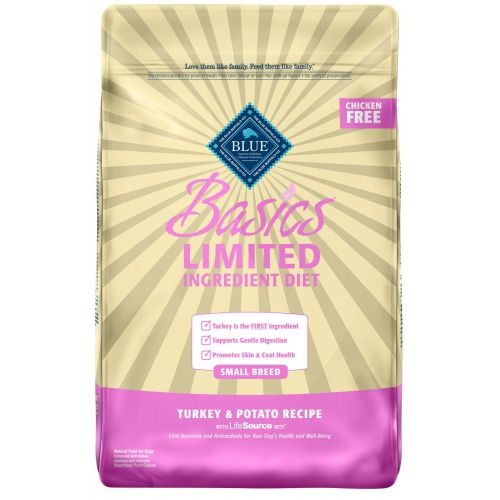  Blue Buffalo Basics Limited Ingredient Diet, Natural Adult Small Breed Dry Dog Food, Turkey & Potato