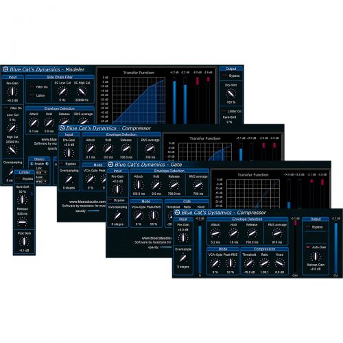  Blue Cat Audio},description:Blue Cats Dynamics is a complete dynamics effect processor: it can be used as a compressor, limiter, gate, expander or even waveshaper for distortion. Y