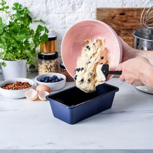  [아마존베스트]Blue Diamond Cookware Bakeware Diamond-Infused Ceramic Nonstick Loaf Pan