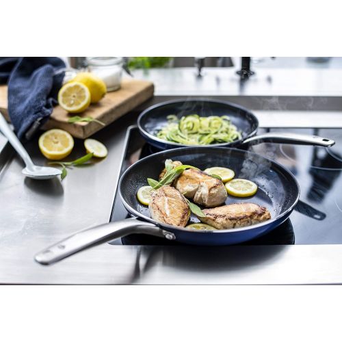  [아마존베스트]Blue Diamond Cookware Pan 9.5& 11, 2pk Frypan