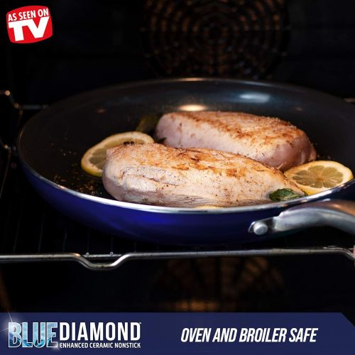  [아마존베스트]Blue Diamond Cookware Pan 9.5& 11, 2pk Frypan