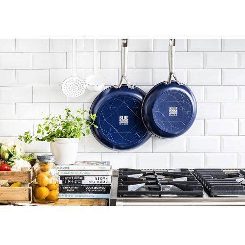  [아마존베스트]Blue Diamond Cookware Pan 9.5& 11, 2pk Frypan