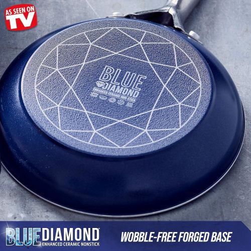  [아마존베스트]Blue Diamond Cookware Pan 9.5& 11, 2pk Frypan