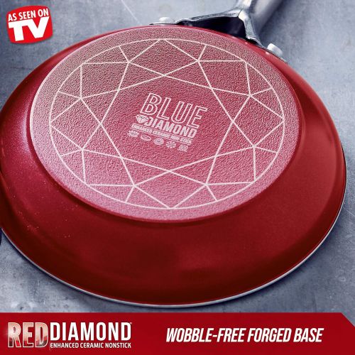  [아마존베스트]Blue Diamond Cookware CC002532-001 Red Diamond Pan, 12 Frypan