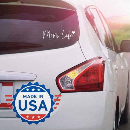  Blue Giraffe Mom Life Car Decal - 7 Cute Bumper Sticker for Your Car