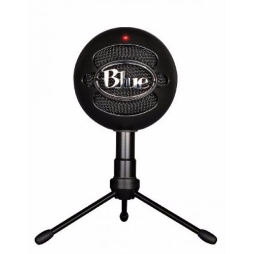  Blue Microphones Snowball iCE Microphone (Black) with Headphones and Pop Filter