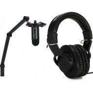 Blue Microphones Yeticaster Professional Broadcast Bundle with M20x Headphones