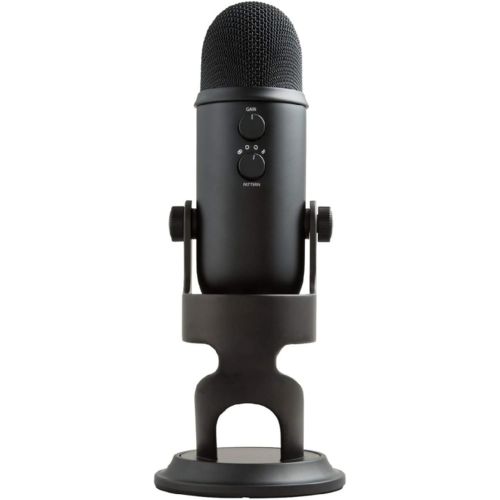  [아마존베스트]Blue Microphones Blue Yeti Microphone (Blackout) with Knox Gear Pop Filter and 3.0 4 Port USB Hub Bundle