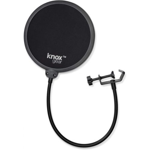  [아마존베스트]Blue Microphones Blue Yeti Microphone (Blackout) with Knox Boom Arm Stand, Pop Filter and Shock Mount Bundle