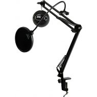 [아마존베스트]Blue Microphones Snowball iCE Microphone (Black) with Boom Scissor Arm and Pop Filter Bundle (3 Items)