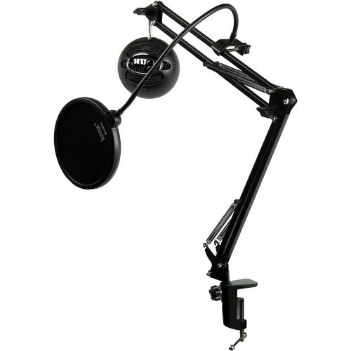  [아마존베스트]Blue Microphones Snowball iCE Microphone (Black) with Boom Scissor Arm and Pop Filter Bundle (3 Items)