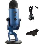[아마존베스트]Blue Microphones Newest Blue Yeti USB Microphone with 4 Pickup Patterns, 3 Condenser Capsules, Mic Gain Control, Adjustable Stand for Gaming, Streaming, Podcasting on PC & Mac, Midnight blue with G