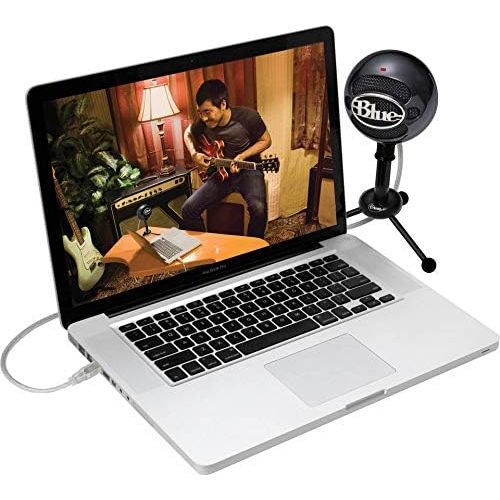  [아마존베스트]Blue Microphones Snowball Plug & Play USB Microphone Black Bundle with Pop Filter and Studio Headphones