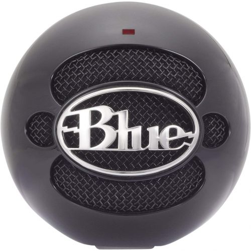  [아마존베스트]Blue Microphones Snowball Plug & Play USB Microphone Black Bundle with Pop Filter and Studio Headphones