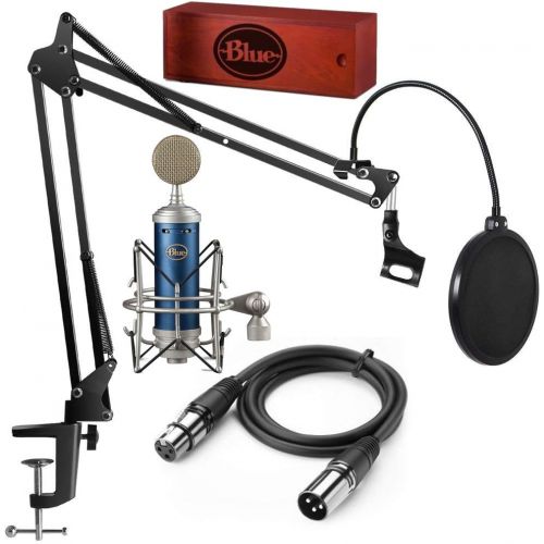  [아마존베스트]Blue Microphones Bundles Blue Microphones Bluebird SL Condenser Microphone Podcast Recording bundle with Gooseneck Pop Filter, Boom Arm and XLR Cable