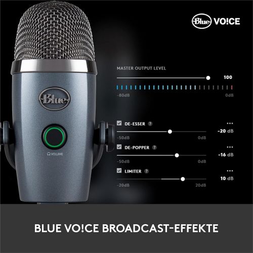  [아마존베스트]Blue Microphones Yeti Nano Professional USB Condenser Microphone with Multiple Recording Patterns and Latency Monitoring, for Recording and Streaming on PC and Mac, grey