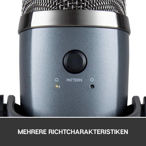  [아마존베스트]Blue Microphones Yeti Nano Professional USB Condenser Microphone with Multiple Recording Patterns and Latency Monitoring, for Recording and Streaming on PC and Mac, grey