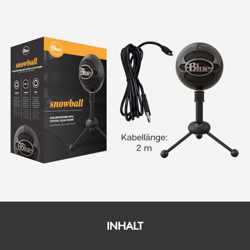  [아마존베스트]Blue Microphones Snowball Omnidirectional/Cardioid USB Microphone - Black