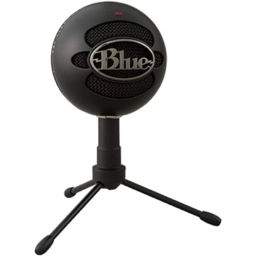  Blue Microphones Snowball iCE Condenser Microphone (Black) with Studio Headphones and Knox Pop Filter