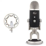 Blue Microphones RADIUS II Microphone Shock Mount for YetiYeti Pro with Improved Hinge Design and Blue Microphones Yeti Pro USB Condenser Microphone, Multipattern Bundle