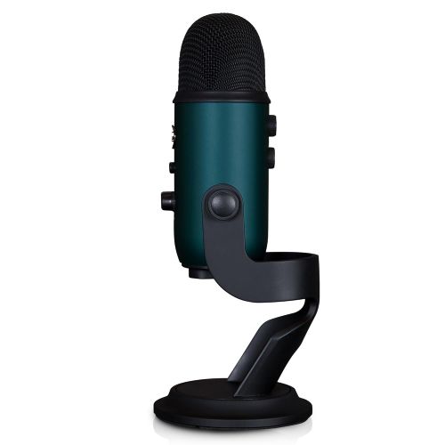  Blue Microphones Blue Microphone Yeti Teal USB Microphone with Compass Boom Arm, Radius III Shockmount, Knox Pop Filter and Headphones