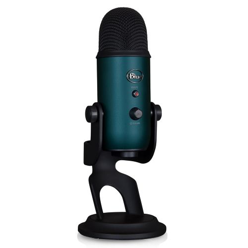  Blue Microphones Blue Microphone Yeti Teal USB Microphone with Compass Boom Arm, Radius III Shockmount, Knox Pop Filter and Headphones