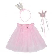 Blue Panda Princess Dress Up - 3-Pack Fairy Princess Kids Halloween Costume Accessories for Kids, Includes Wand, Headband, Tutu, Ages 3 and Above