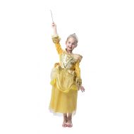 Blue Panda Princess Dress - Princess Costume for Girls Birthday Dress-up Party, Yellow